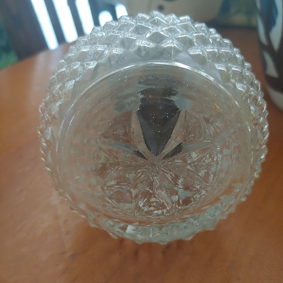 Vintage Glass Sugar Dispenser Grace Diamond Point glass - Picture 4 of 4